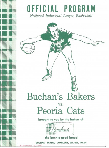 Program Cover from Buchan Bakers Game